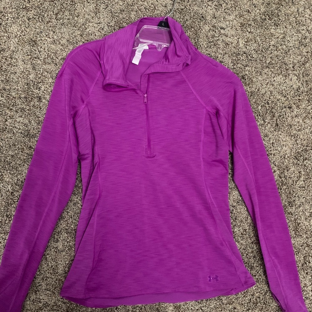 Pinkish purple half zip jacket